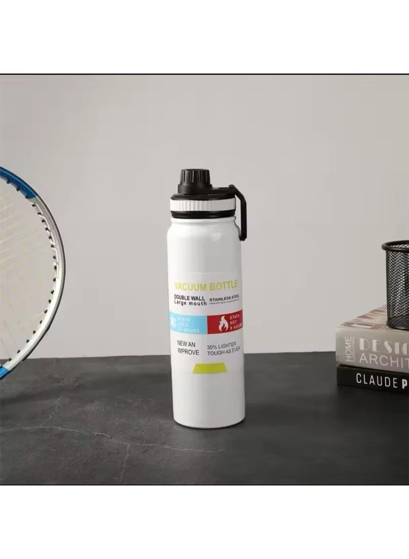 يو شوب زجاجة حرارية معزولة من يو شوب بتفريغ الهواء الستانلس ستيل سعة 1000 مل مانعة للتسرب وخالية BPA مياه رياضية للقهوة والشاي للسفر للحفاظ على المشروبات ساخنة أو باردة - Image 1